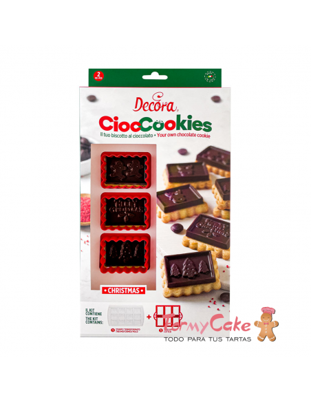 Set 2pzs Para Galletas Y Chocolate Navidad Decora