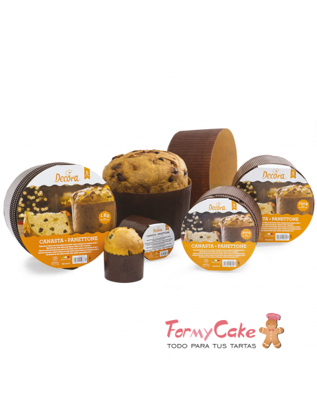 Molde para Panettone 500gr Decora 5ud