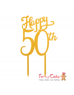 Topper 50 Aniversario Bodas de Oro Dekora