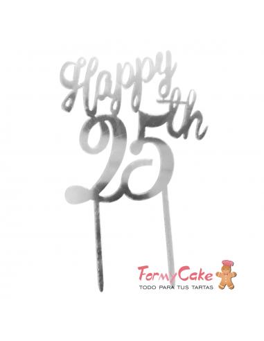 Topper 50 Aniversario Bodas de Plata Dekora