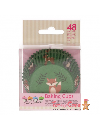 Cápsulas para Hornear Animales Bosque 48ud. Funcakes