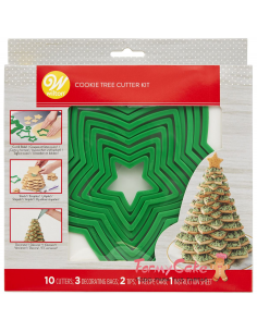 Set Cortadores Galletas Arbol De Navidad 15uds Wilton