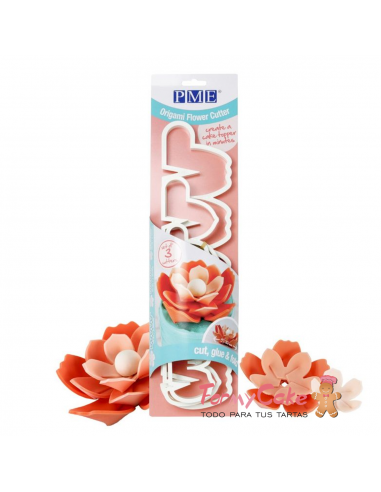 Cortante Flor De Origami 3ud PME