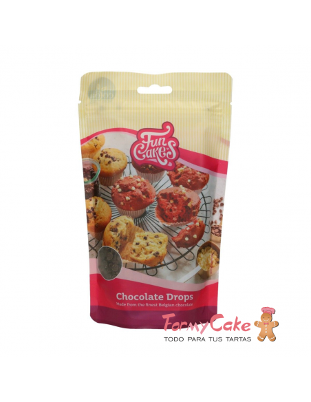 Gotas Chocolate Negro 350gr Funcakes