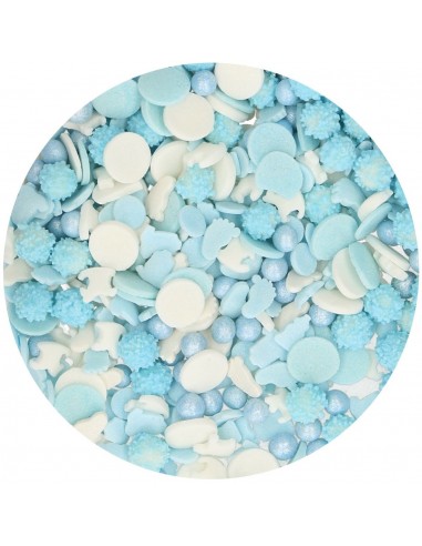 Decoración Comestible Baby boy Medley 50g Funcakes