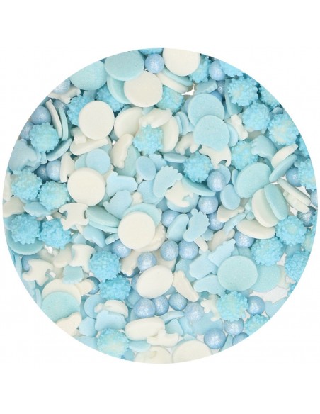 Decoración Comestible Baby boy Medley 50g Funcakes