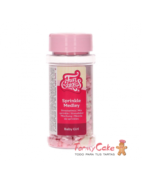Decoración Comestible Baby Girl Medley 50g Funcakes