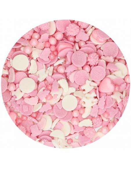Decoración Comestible Baby Girl Medley 50g Funcakes
