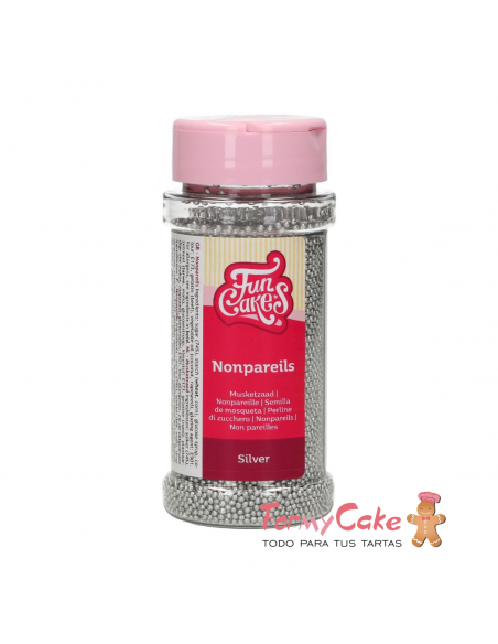 Nonpareils Plata 80gr Funcakes