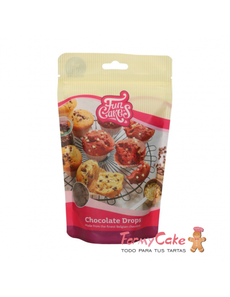 Gotas Chocolate con Leche 350gr Funcakes