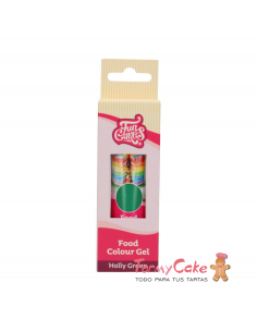 Colorante Gel Holly Green 30g Funcakes