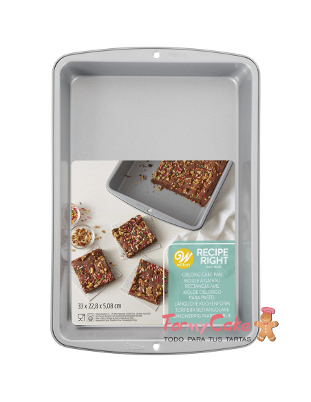 Molde Metal Rectangulas 33x22.9cm Wilton