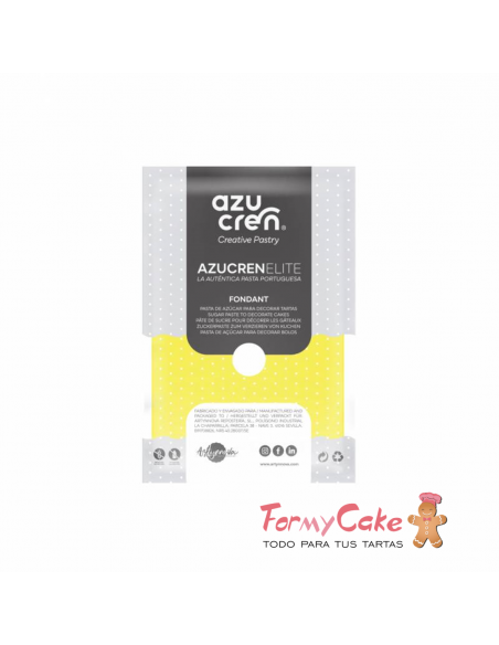 Fondant Amarillo 100gr Azucren Elite