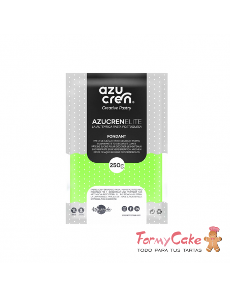 Fondant  verde lechuga  250gr Azucren Elite