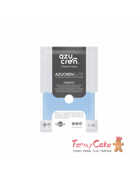 Fondant  azul cielo 250gr  Azucren Elite
