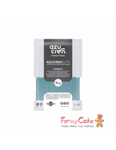 Fondant Azul Pavo 1kg  Azucren Elite
