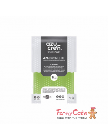 Fondant Verde Fluorescente 1kg  Azucren Elite