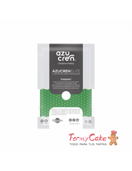 Fondant verde 1kg  Azucren Elite