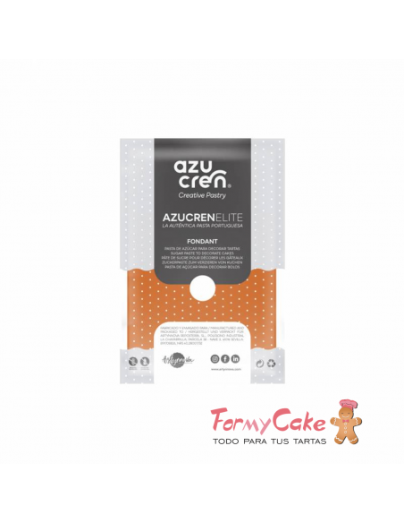 Fondant Naranja 1kg  Azucren Elite