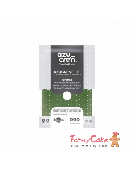Fondant  Verde  Hoja 250gr  Azucren Elite