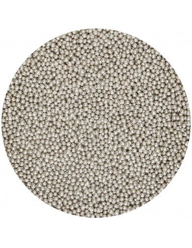 Perlas Plateadas Mini 80gr Funcakes