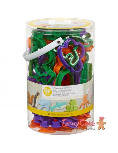 Cortantes Figuras De Animales 50ud Wilton