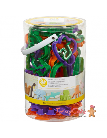 Cortantes Figuras De Animales 50ud Wilton