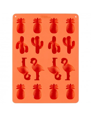 Molde Silicona Piña, Cactus y Flamenco Wilton