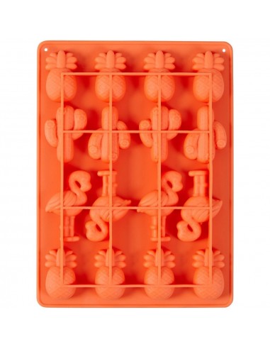 Molde Silicona Piña, Cactus y Flamenco Wilton