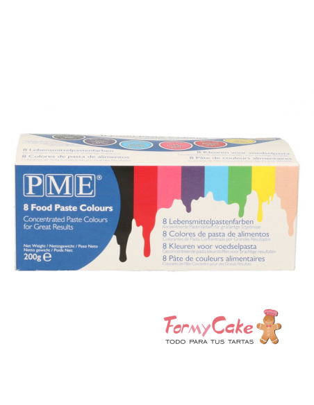 Kit Colorantes Pasta 8ud PME
