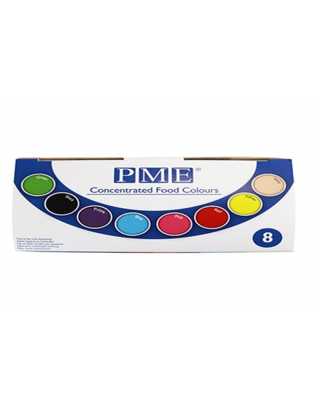 Kit Colorantes Pasta 8ud PME
