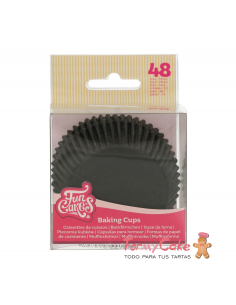 Cápsulas para Hornear Black 48ud. Funcakes