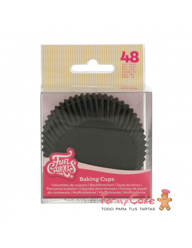Cápsulas para Hornear Black 48ud. Funcakes