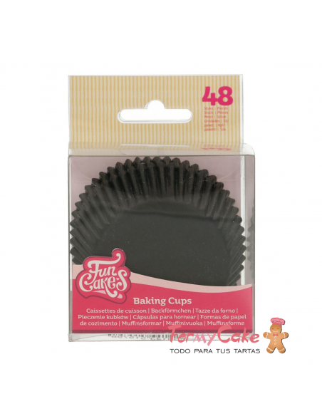 Cápsulas para Hornear Black 48ud. Funcakes