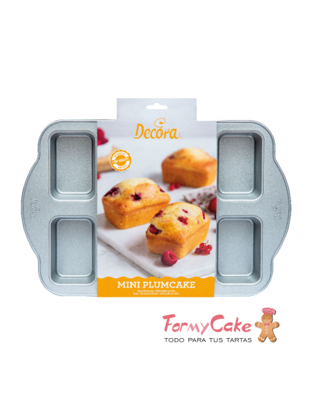 Molde Metal Mini Cake 8 Cavidades Decora