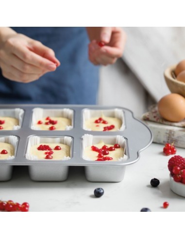 Molde Metal Mini Cake 8 Cavidades Decora