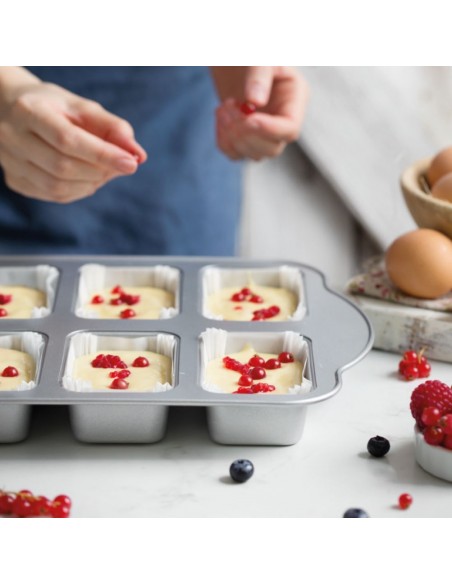 Molde Metal Mini Cake 8 Cavidades Decora