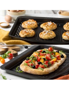 Placa Antihaderente Crisp&Fry 41x31,5x2,5cm Decora 2