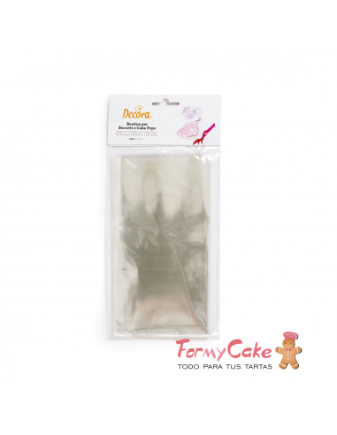 Bolsa Transparente Para Galletas y Cakepops 50uds Decora