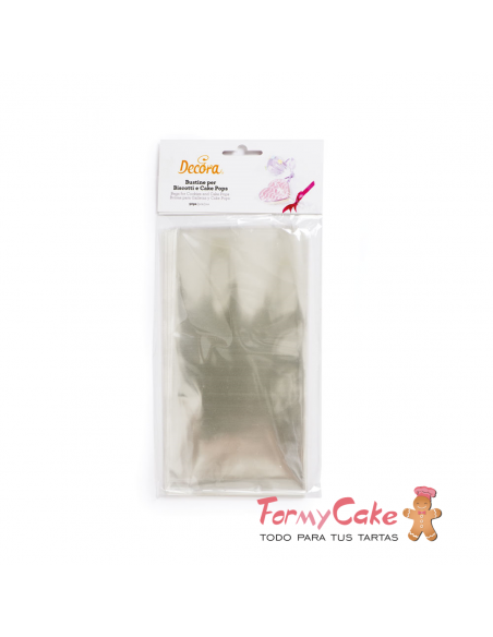 Bolsa Transparente Para Galletas y Cakepops 50uds Decora