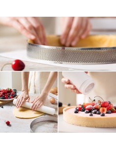 Aro De Repostería Perforado De Acero Inox. 15cm Decora 2