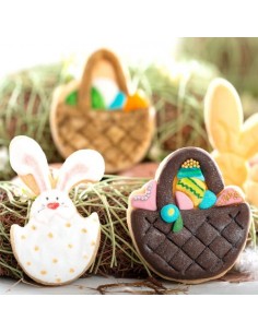 Kit 2 Cortadores Cesta y Conejito Decora 2