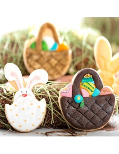 Kit 2 Cortadores Cesta y Conejito Decora