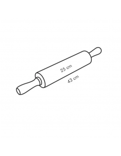 Rodillo Acero Inoxidable 25cm Diam: 6cm Tescoma 2