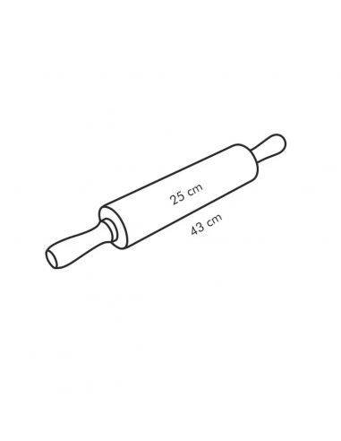 Rodillo Acero Inoxidable 25cm Diam: 6cm Tescoma