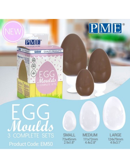 Molde Huevos plastico Set/3 PME