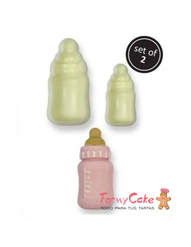Molde Fondant Biberon Set/2 JEM