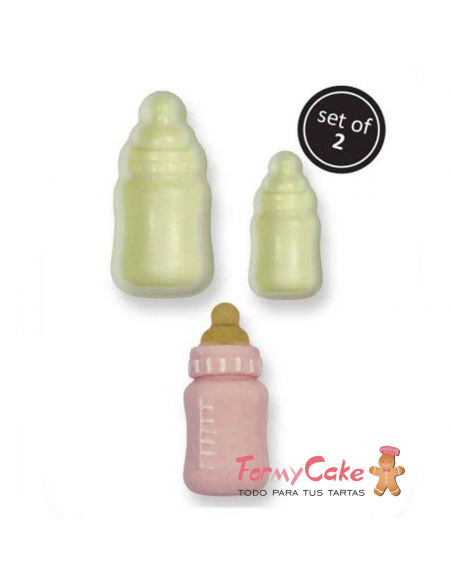 Molde Fondant Biberon Set/2 JEM