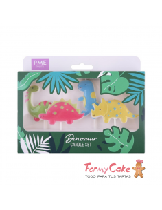 Velas Dinosaurio 4ud PME