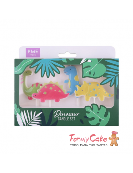 Velas Dinosaurio 4ud PME